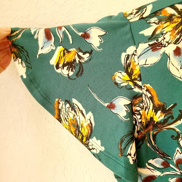 Fortune + Ivy Irene Faux Wrap Floral Knit Straight Hem Maxi Dress- Size Small - Picture 2 of 6
